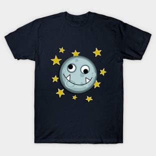 Captain Tusktooth in the Moon T-Shirt